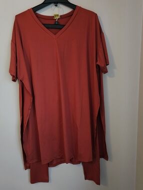 Daisy 2 Piece Silky Loungewear Top And Leggings Size Large